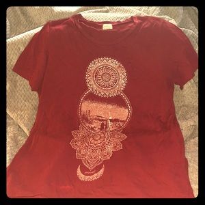 O’Neill red mandala desert t shirt